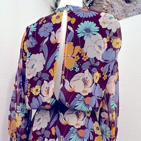 Zara Floral Mini Dress- 60’s floral print inspired! - Picture 5 of 13